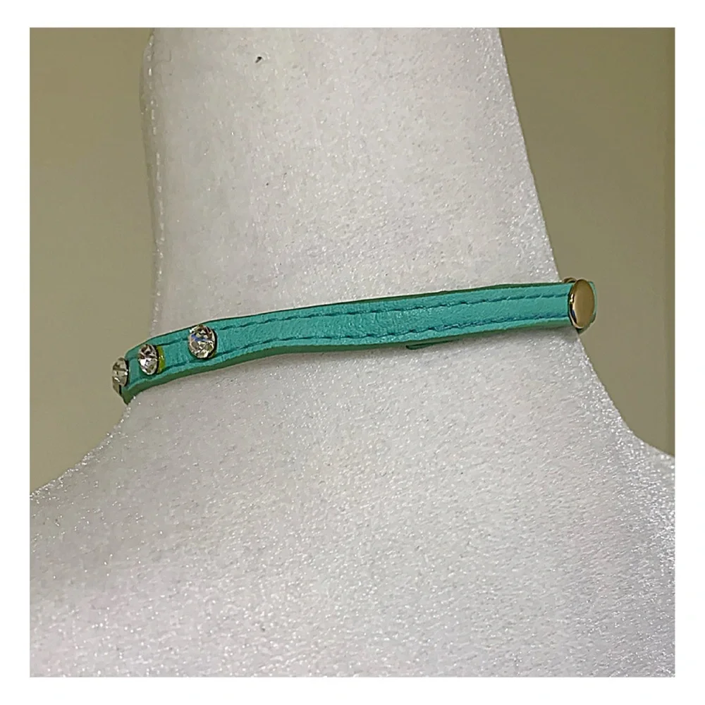 Bracelet Endless Turquoise Wrap Faux Leather Bracelet - Choker New Handmade